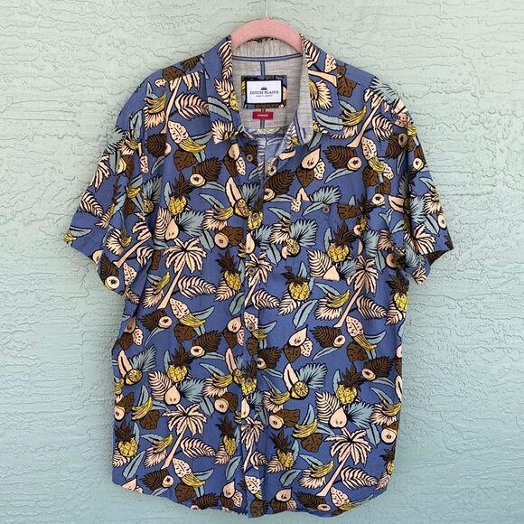 Ditch Plains Sz XL Pineapple Island Button Down - Picture 2 of 14